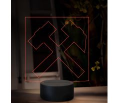 Beling 3D lampa, Banícke logo, 16 farebná, JVR4