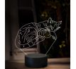 Beling 3D lampa, Spiaca mačka, 16 farebná, OR39