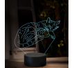 Beling 3D lampa, Spiaca mačka, 16 farebná, OR39
