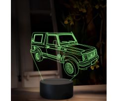 Beling 3D lampa, Suzuki samuraj, 16 farebná, Y07