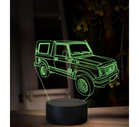 Beling 3D lampa, Suzuki samuraj, 16 farebná, Y07