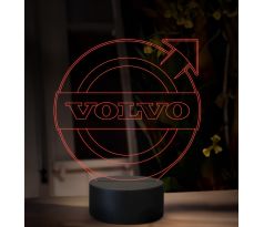 Beling 3D lampa, Znak Volvo, 16 farebná, K49