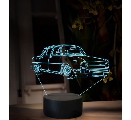 Beling 3D lampa, Škoda 100L, 16 farebná, SA06