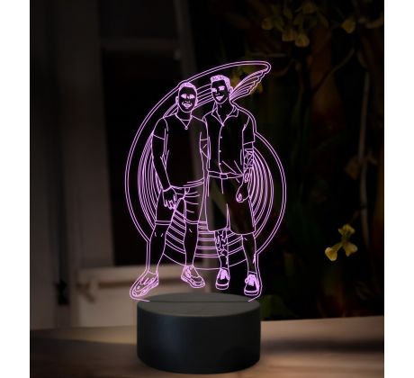 Beling, 3D lampa s fotkou, 16 farebná, VF05