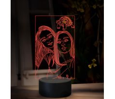 Beling, 3D lampa s fotkou, 16 farebná, VF16