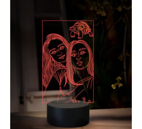 Beling, 3D lampa s fotkou, 16 farebná, VF16