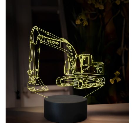 Beling 3D lampa, Volvo EC 220, 16 farebná, BA18