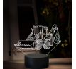 Beling 3D lampa, JCB 3CX, 16 farebná, BA11