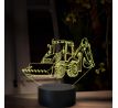 Beling 3D lampa, JCB 3CX, 16 farebná, BA11