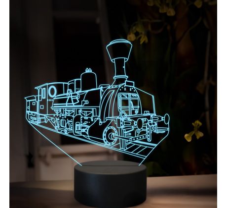 Beling 3D lampa, Parný rušeň 324.3 ''Tri-áčko'', 16 farebná, SXR62