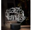 Beling 3D lampa, Parný rušeň 331.0, Uhranka-Maďarka, 16 farebná, SXR63