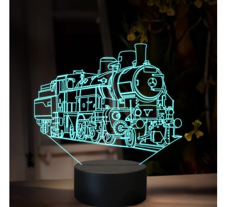 Beling 3D lampa, Parný rušeň 354.7, 16 farebná, SXR65