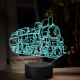 Beling 3D lampa, Parný rušeň 354.7, 16 farebná, SXR65