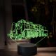 Beling 3D lampa, Parný rušeň 387.0 ''Mikádo'', 16 farebná, SXR66