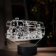 Beling 3D lampa, Parný rušeň 464.2 Rosnička, 16 farebná, SXR68