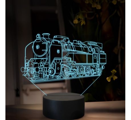 Beling 3D lampa, Parný rušeň 464.1, 16 farebná, SXR69