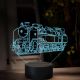 Beling 3D lampa, Parný rušeň 464.1, 16 farebná, SXR69