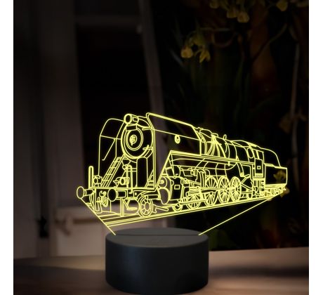Beling 3D lampa, Parný rušeň 475.1-Šlachtična, 16 farebná, SXR70