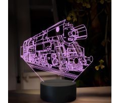 Beling 3D lampa, Parný rušeň 477.0-''Papagáj'', 16 farebná, SXR71