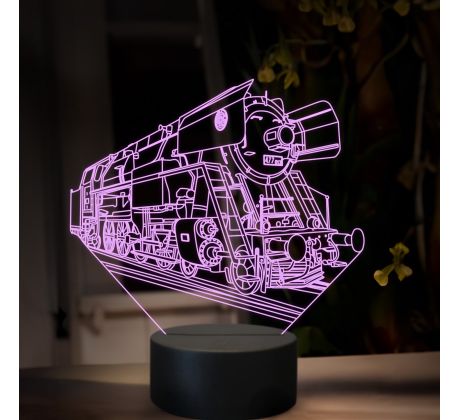 Beling 3D lampa, Parný rušeň 477.0-''Papagáj'', 16 farebná, SXR71