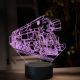 Beling 3D lampa, Parný rušeň 477.0-''Papagáj'', 16 farebná, SXR71