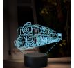 Beling 3D lampa, Parný rušeň 486.0-''Zelený Anton'', 16 farebná, SXR72