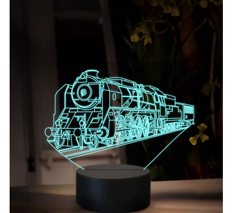 Beling 3D lampa, Parný rušeň 486.0-''Zelený Anton'', 16 farebná, SXR72