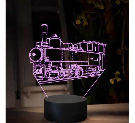 Beling 3D lampa, Parný rušeň U37.0, 16 farebná, SXR78