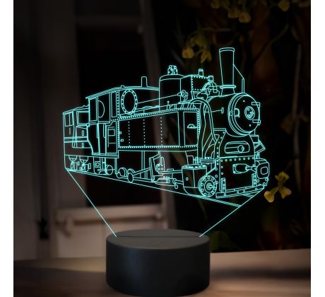 Beling 3D lampa, Parný rušeň U45.9, 16 farebná, SXR79