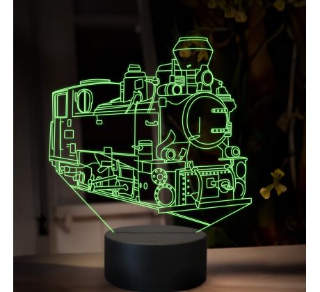 Beling 3D lampa, Parný rušeň U46.0, 16 farebná, SXR80