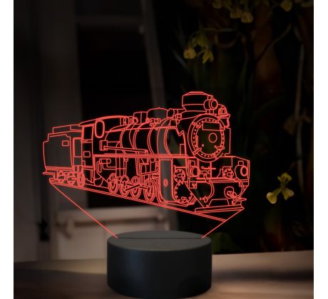 Beling 3D lampa, Parný rušeň U57.0, 16 farebná, SXR81