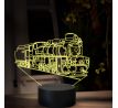 Beling 3D lampa, Parný rušeň U57.0, 16 farebná, SXR81