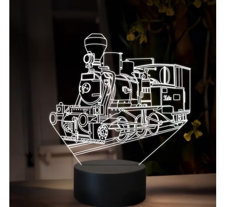 Beling 3D lampa, Parný rušeň U36, 16 farebná, SXR82