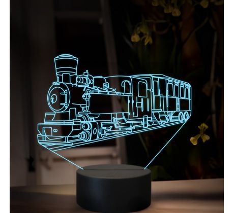 Beling 3D lampa, Parný rušeň U175, 16 farená, SXR83