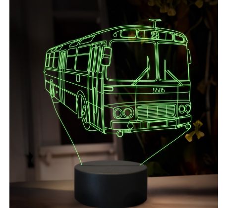 Beling 3D lampa, Karosa ŠL 11, 16 farebná, GS26