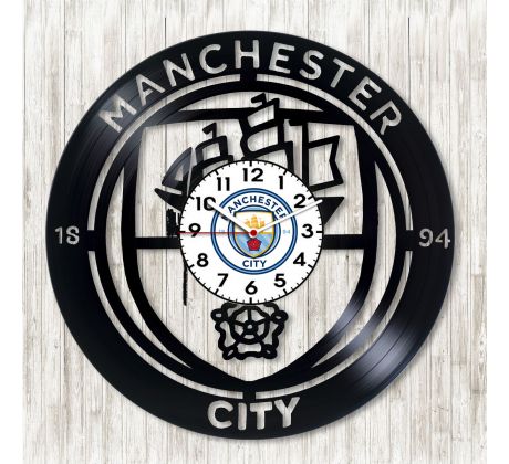 Beling vinylové hodiny Manchester city, Q97
