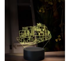 Beling 3D lampa, Elektrický rušeň 110, 16 farená, SXR84