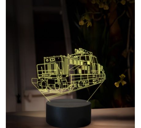 Beling 3D lampa, Elektrický rušeň 110, 16 farená, SXR84