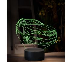 Beling 3D lampa, Škoda Octavia combi RS, 16 farebná, SA03
