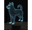 Beling 3D lampa, Alaskan Malmute, 16 farebná, PS02