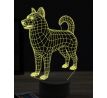 Beling 3D lampa, Alaskan Malmute, 16 farebná, PS02
