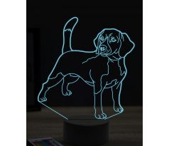 Beling 3D lampa, Beagle1, 16 farebná, PS03