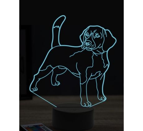 Beling 3D lampa, Beagle1, 16 farebná, PS03