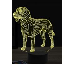 Beling 3D lampa, Beagle dog, 16 farebná, PS04