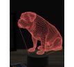 Beling 3D lampa, Bordeaux Mastiff, 16 farebná, PS05