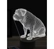 Beling 3D lampa, Bordeaux Mastiff, 16 farebná, PS05