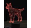 Beling 3D lampa, Border Collie, 16 farebná, PS06