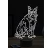Beling 3D lampa, Border Collie dog, 16 farebná, PS07