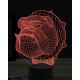 Beling 3D lampa, Bulldog head, 16 farebná, PS08