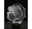 Beling 3D lampa, Bulldog head, 16 farebná, PS08